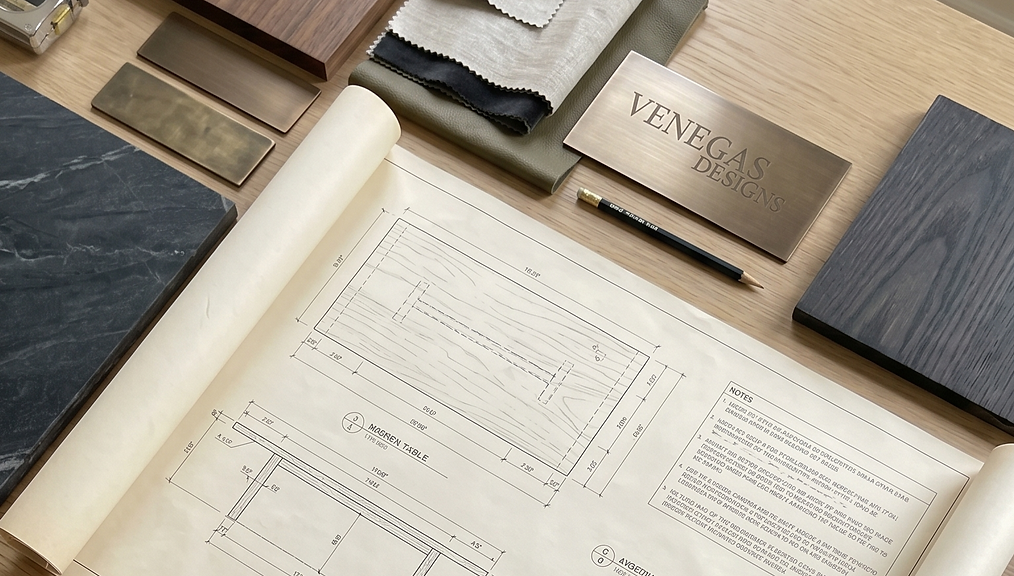 Designer measuring a client's dining space